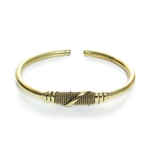 Gold Metal Twist Bracelet | African Bracelet | African Jewelry | Handmade Jewelry | Tribal & Ethnic | Afrocentric
