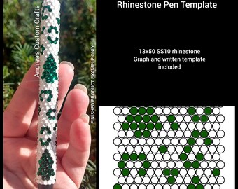 Weihnachtsbaum Leopardenmuster Strass Vorlage, Wabenmuster, Urlaub, schriftliche Anleitung, 13x50 graphisch