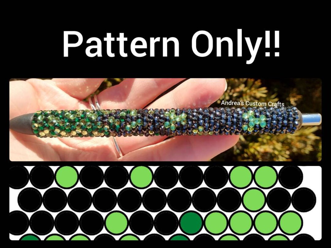 Clover Ombre Rhinestone Template, SS10 Rhinestone Template ...