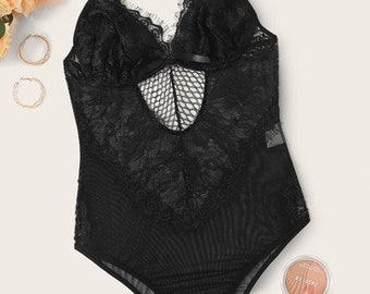 Sexy personalized lingerie for Valentine's Day gift for him, Boyfriend gift, Husband gift, bridal lingerie. Get partners name on this piece!