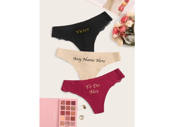 Sexy Personalized Surprise Lingerie for Valentines Day, Honeymoons, Weddings & Any Romantic Occasion! Get Your Partners Name on This Piece! - Etsy Sexy Personalized Surprise Lingerie for Valentines Day, Honeymoons, Weddings & Any Romantic Occasion! Get Your Partners Name on This Piece! - Etsy