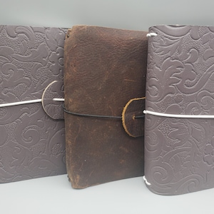 Small Leather Cover Junk Journal Art Journal