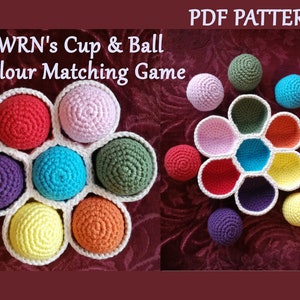 WRN&#39;s Cup & Ball Colour Matching Game - Pattern - PDF file