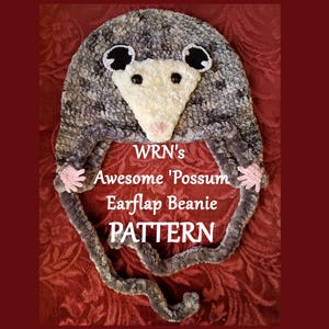 WRN&#39;s Awesome &#39;Possum Earflap Beanie PATTERN - PDF Pattern