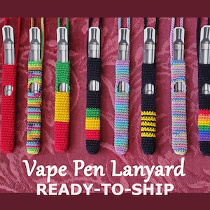 Vape Pen Lanyard - READY TO SHIP - Vape Pen Necklace - 100% cotton - 30" cord - hypoallergenic