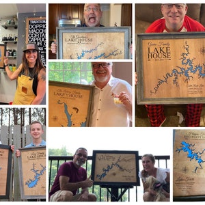 Fishing Gifts, Wood lake Map, Fishing gifts for men, Fishing gifts for dad, Gifts for fisherman, Gift ideas, Personalized