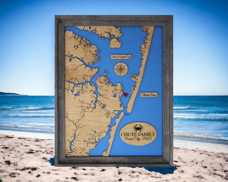 Custom Island Map Custom Island 3D Map Nautical Decor Etsy