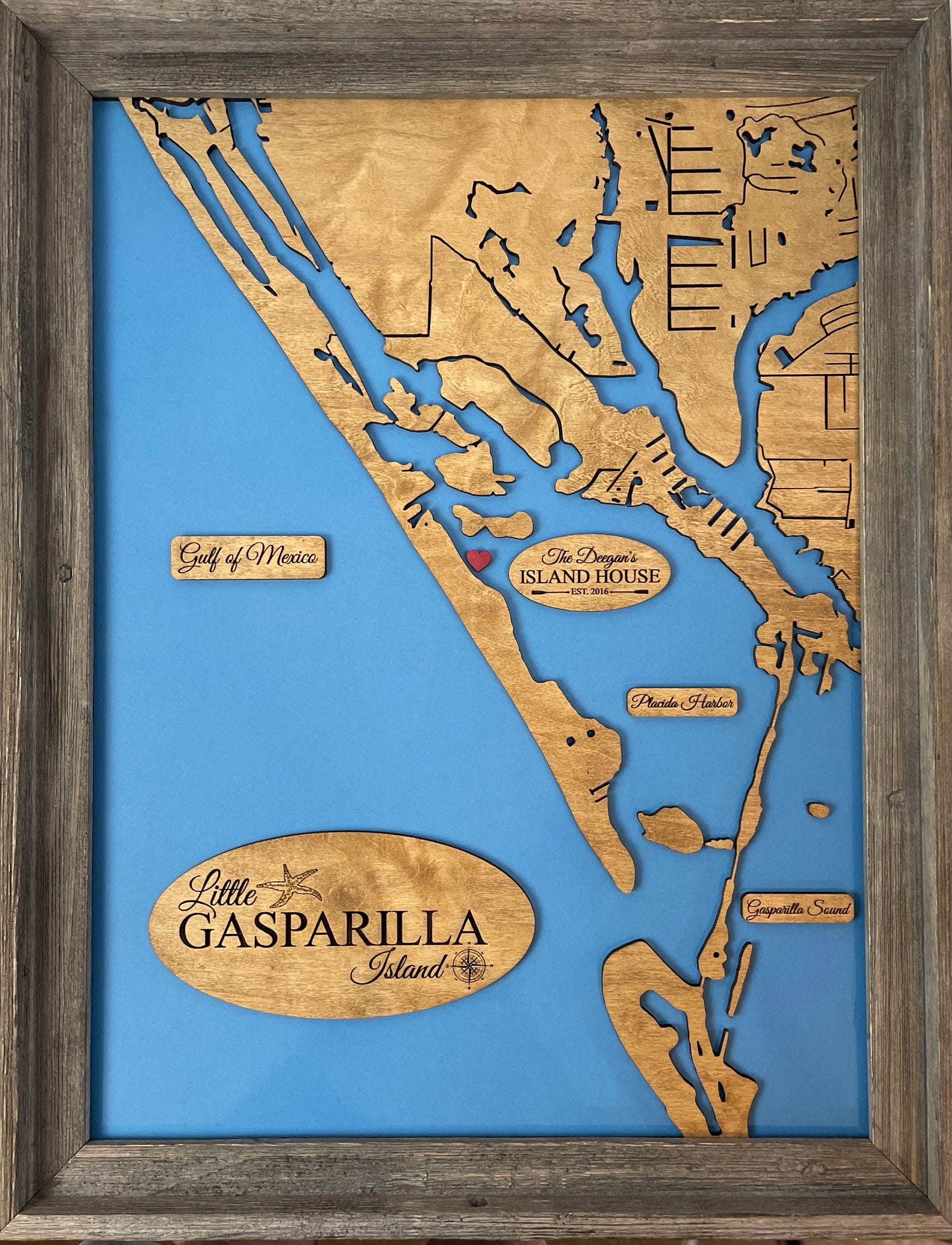 Lake of the Ozarks Gift Lake House Decor Custom Wood Map Etsy