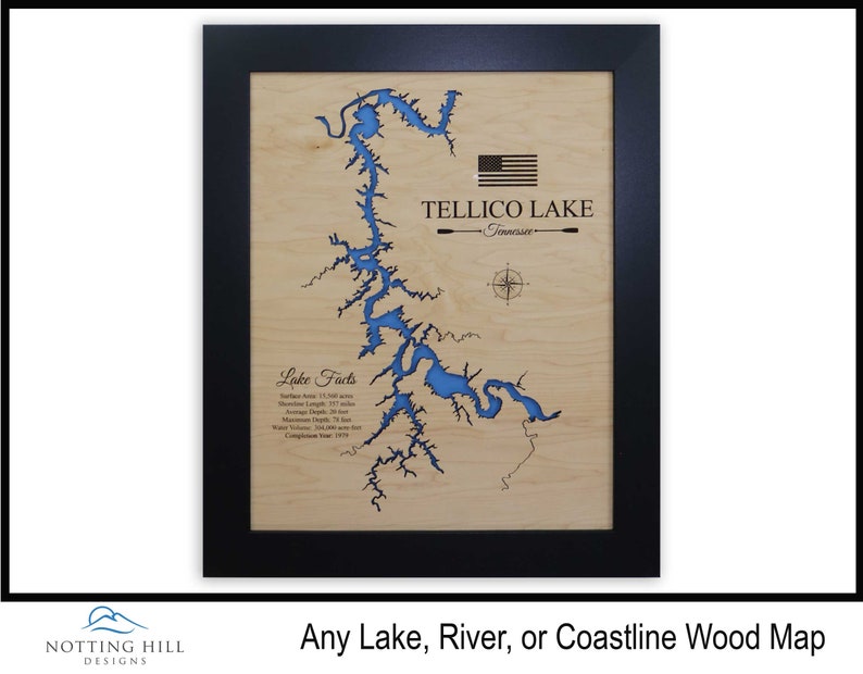 Lake of the Ozarks Gift Lake House Decor Custom Wood Map Etsy