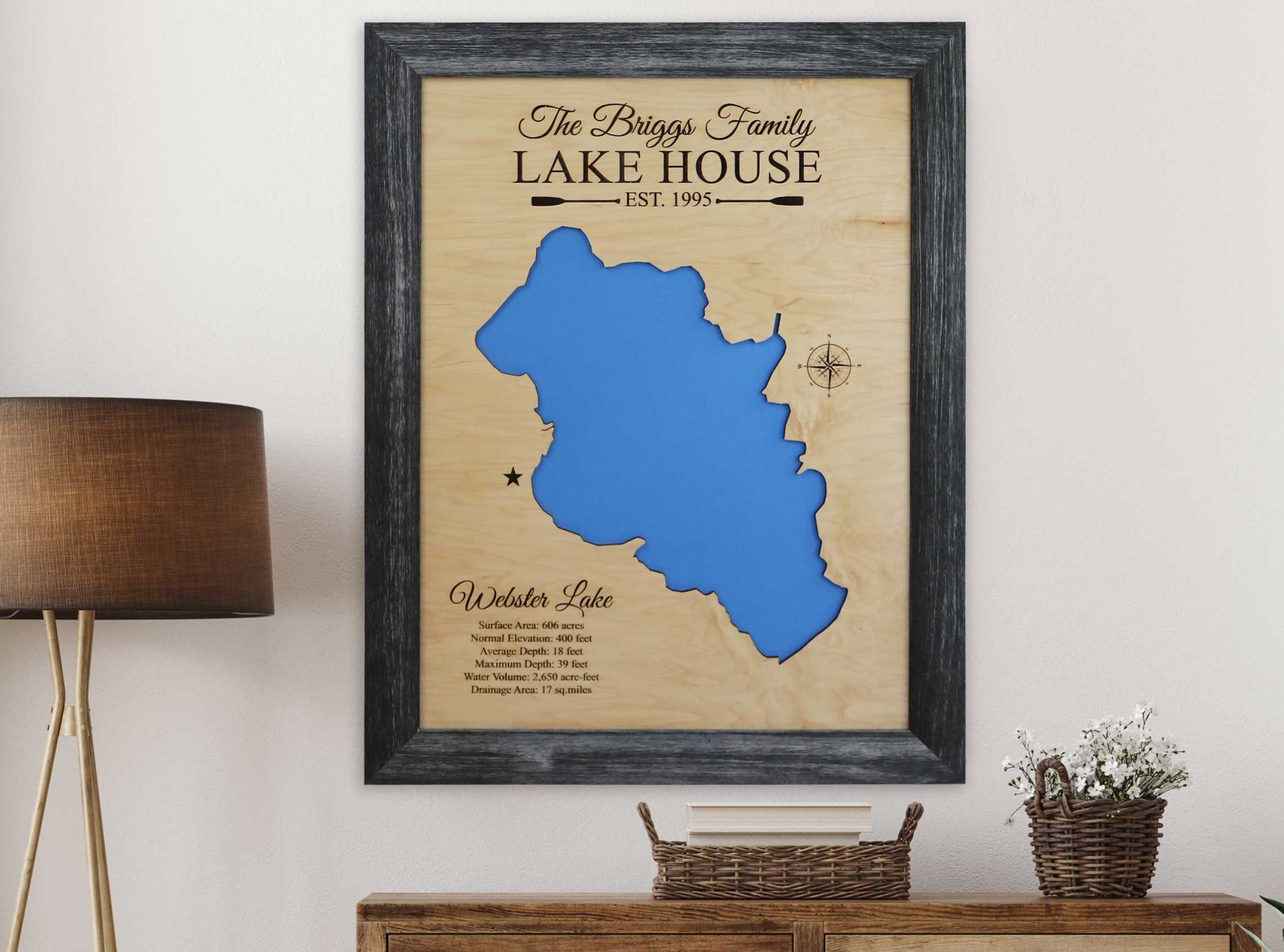 Herrington lake, Kentucky, Customizable, Lake House Decor,Custom Wood