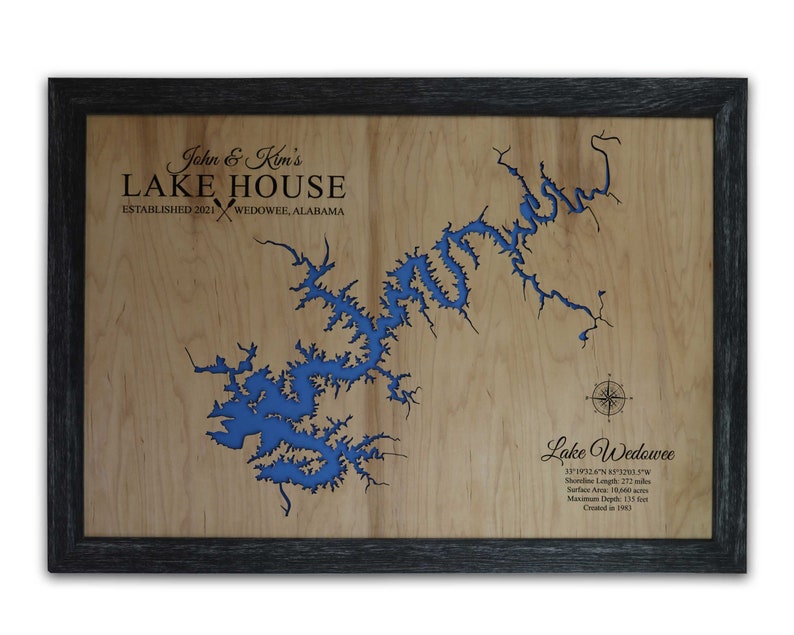 Lake Bonaparte New York Gift Lake House Decor Personalized Etsy