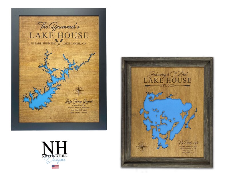 Lake Bonaparte New York Gift Lake House Decor Personalized Etsy