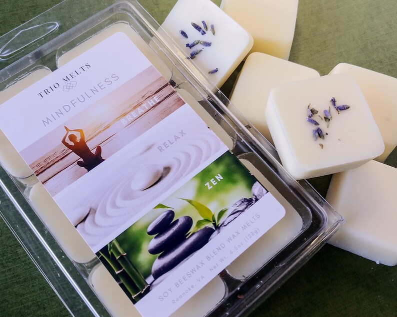 Mindfulness Trio Breathe Relax Zen Soy Wax Melts Spa Etsy