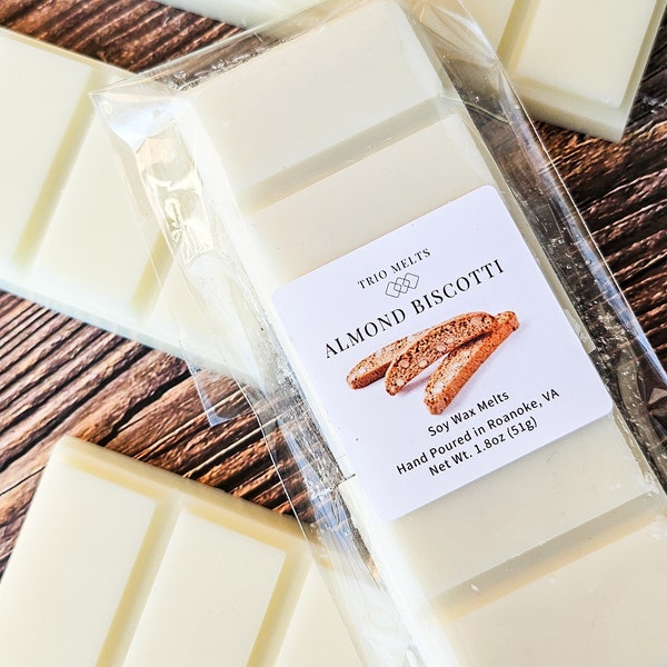 Almond Biscotti | Soy Wax Melt | Bakery Scent | Foodie Gift | Wax Melt for Warmers | Pairs Well With Espresso