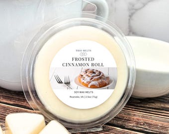 Cinnamon Roll - Soy Wax Melts - Bakery Scent - Trio Melts