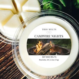 Campfire Nights | Wax Melt | Bonfire | Backyard Firepit | Trio Melts
