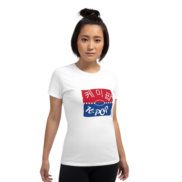 K-Pop Flag Womens short sleeve t-shirt