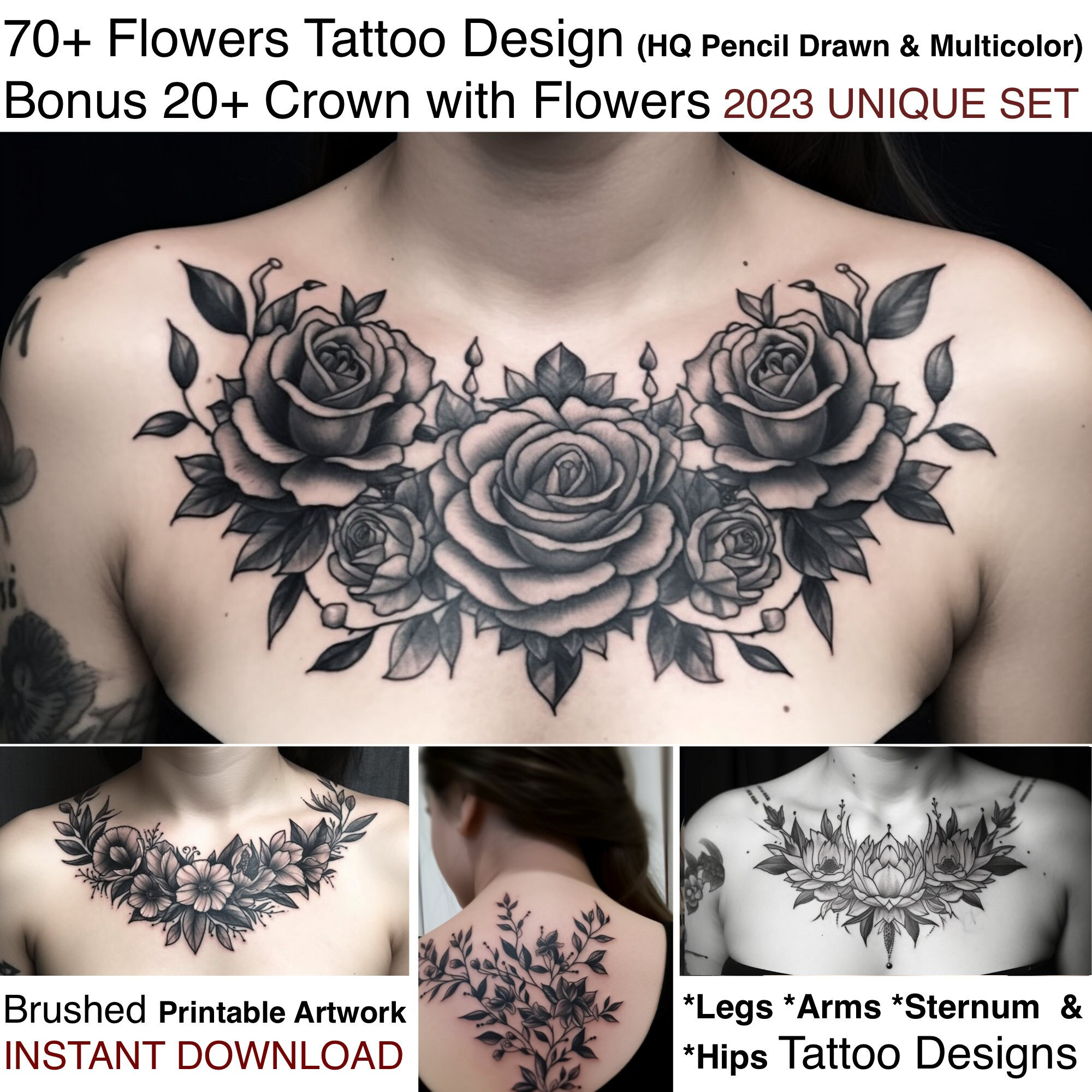 20 Meaningful and Creative Rose Tattoo Designs for Men  Tikli