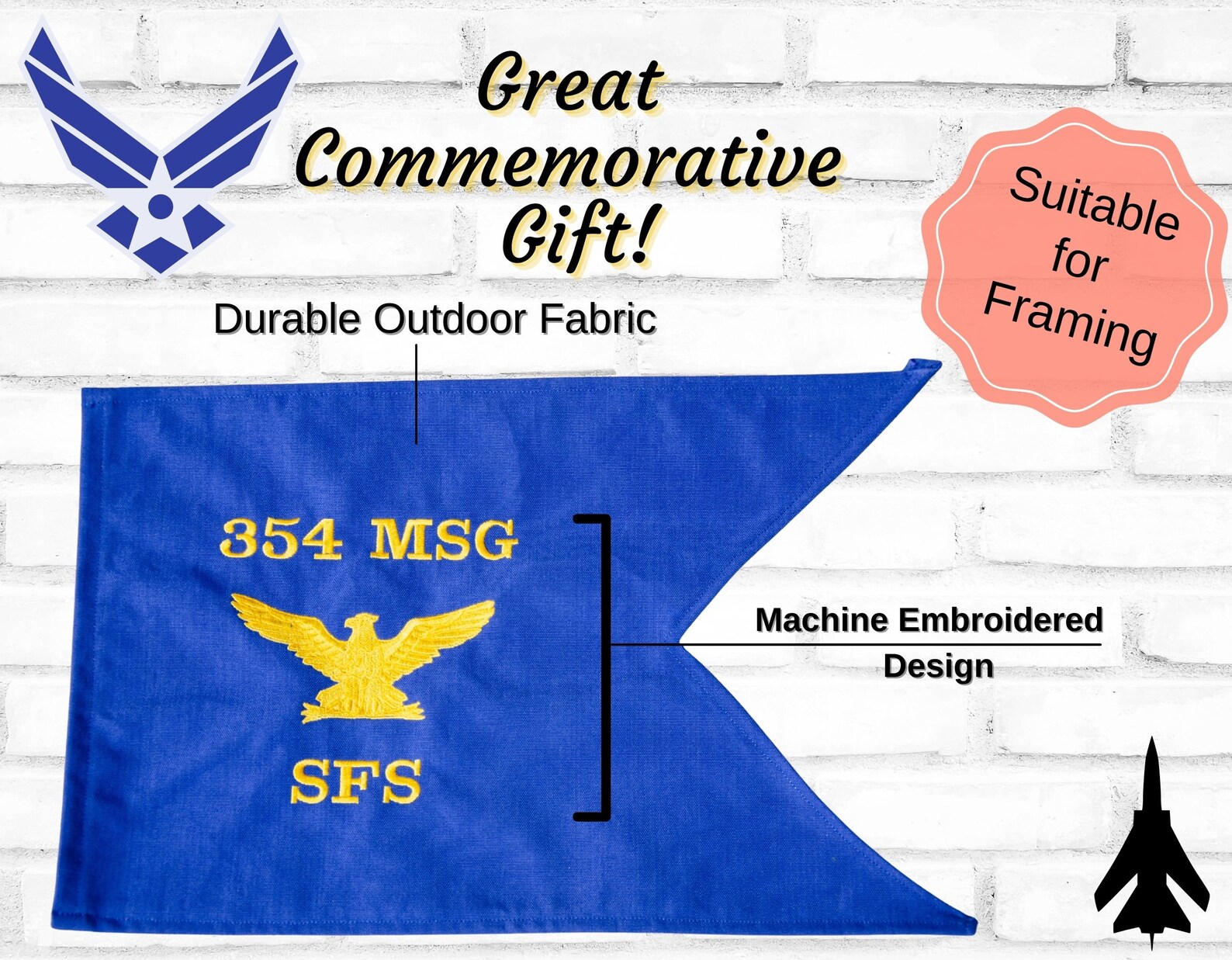 Air Force Guidon Flag USAF Medium Size Flag 10 X Etsy