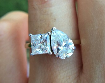 Toi Et Moi Ring Etsy