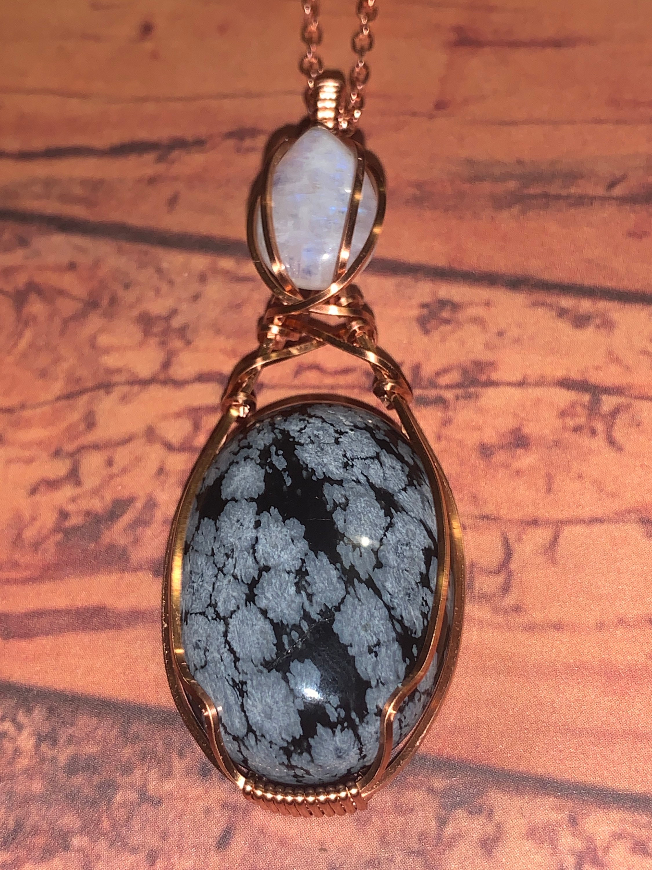 Piedra Lunar Arcoíris Rara Plata 925 - Colgante Y