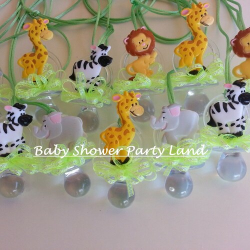 Jungle Baby Shower Favor Tags Thank You Safari Theme Edit Etsy