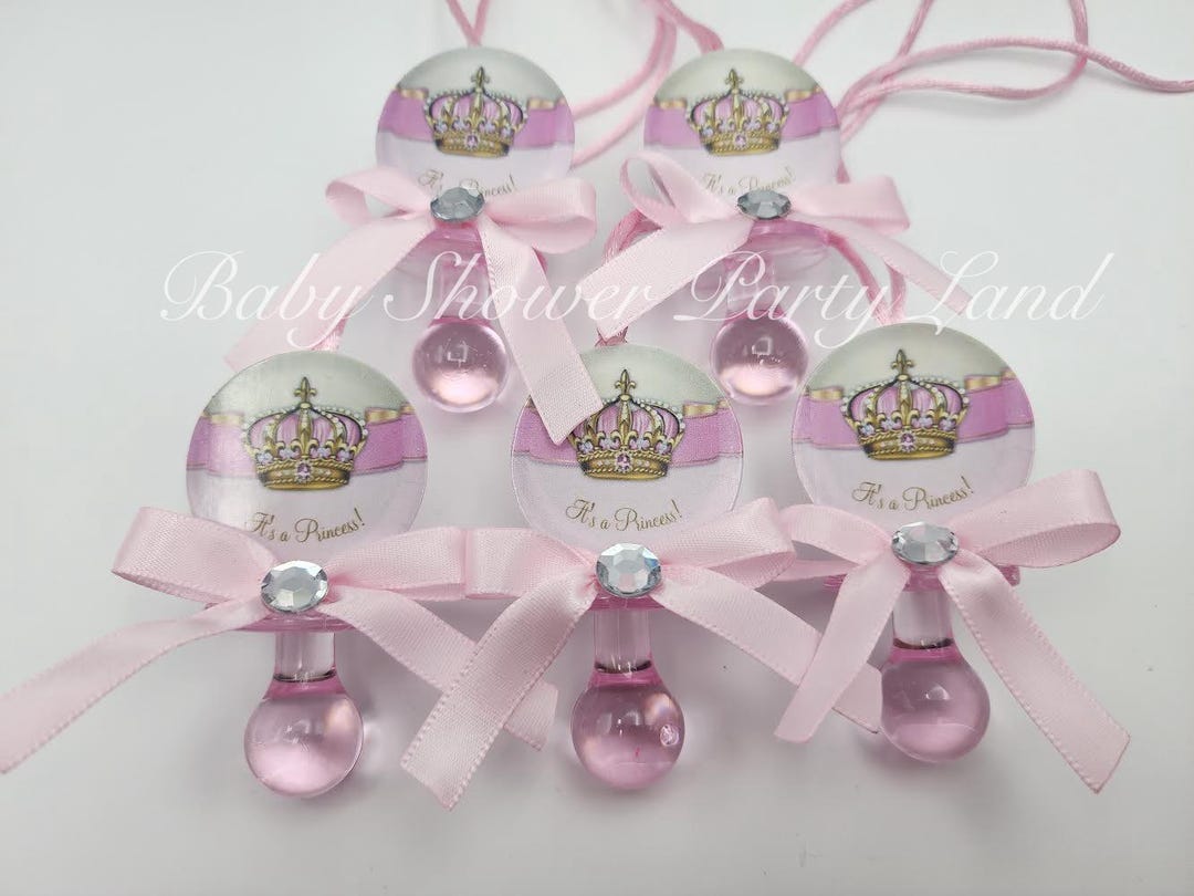 Princess Pacifier Necklace Baby Shower Favors Prizes Game It's A