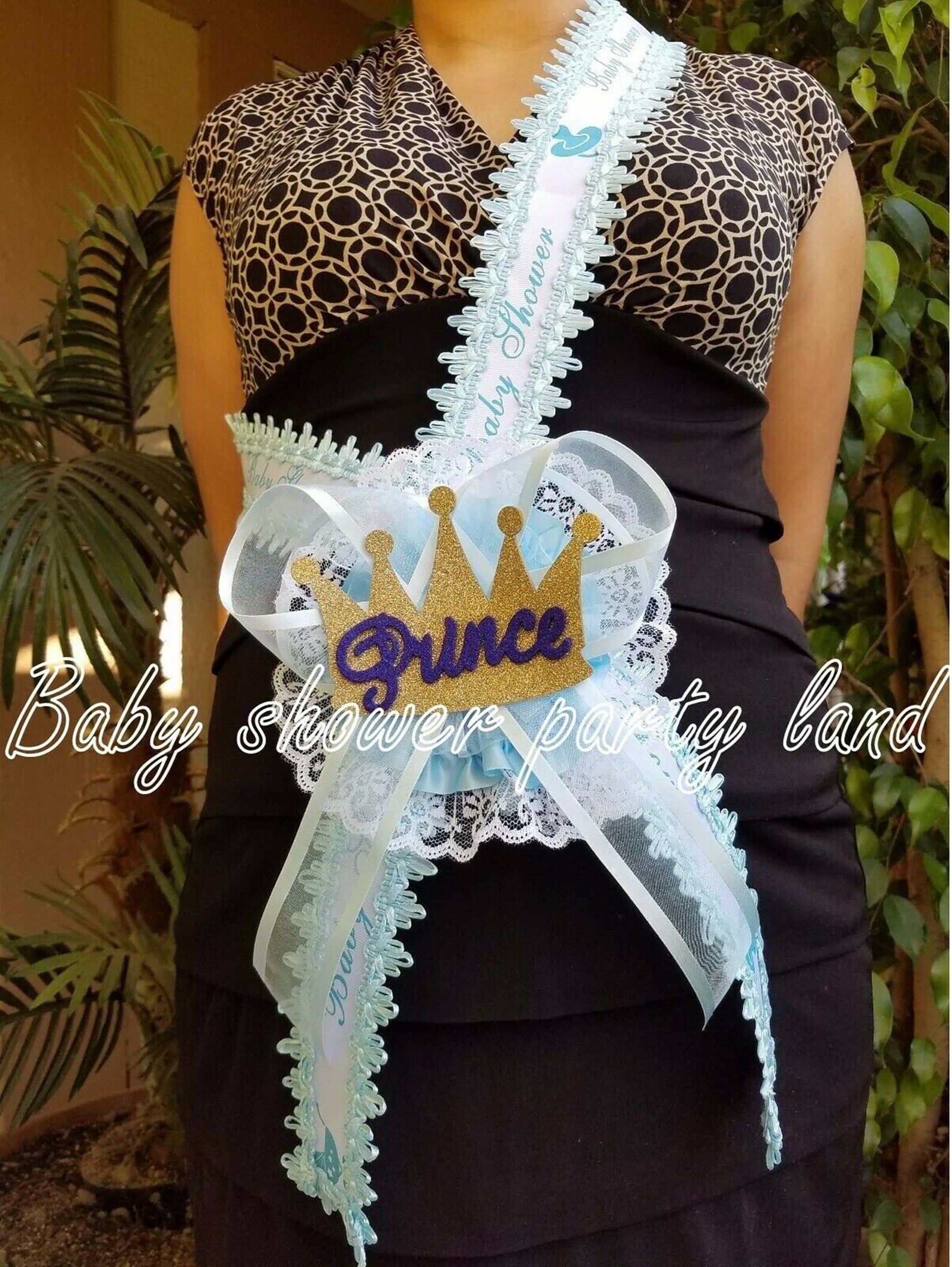 It's A Boy! Blue Satin Sash For Baby Shower – New Mother Mom Accessory By Beistle