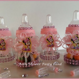 Minnie Mouse Baby Shower Theme / A set of 12 Pink Fillable Favors Prizes / Baby Shower Decoration / It's a Girl  / Recuerdos
