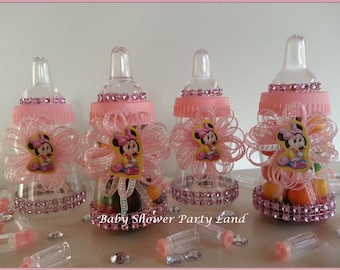 Minnie Mouse Baby Shower Theme / A set of 12 Pink Fillable Favors Prizes / Baby Shower Decoration / It's a Girl  / Recuerdos