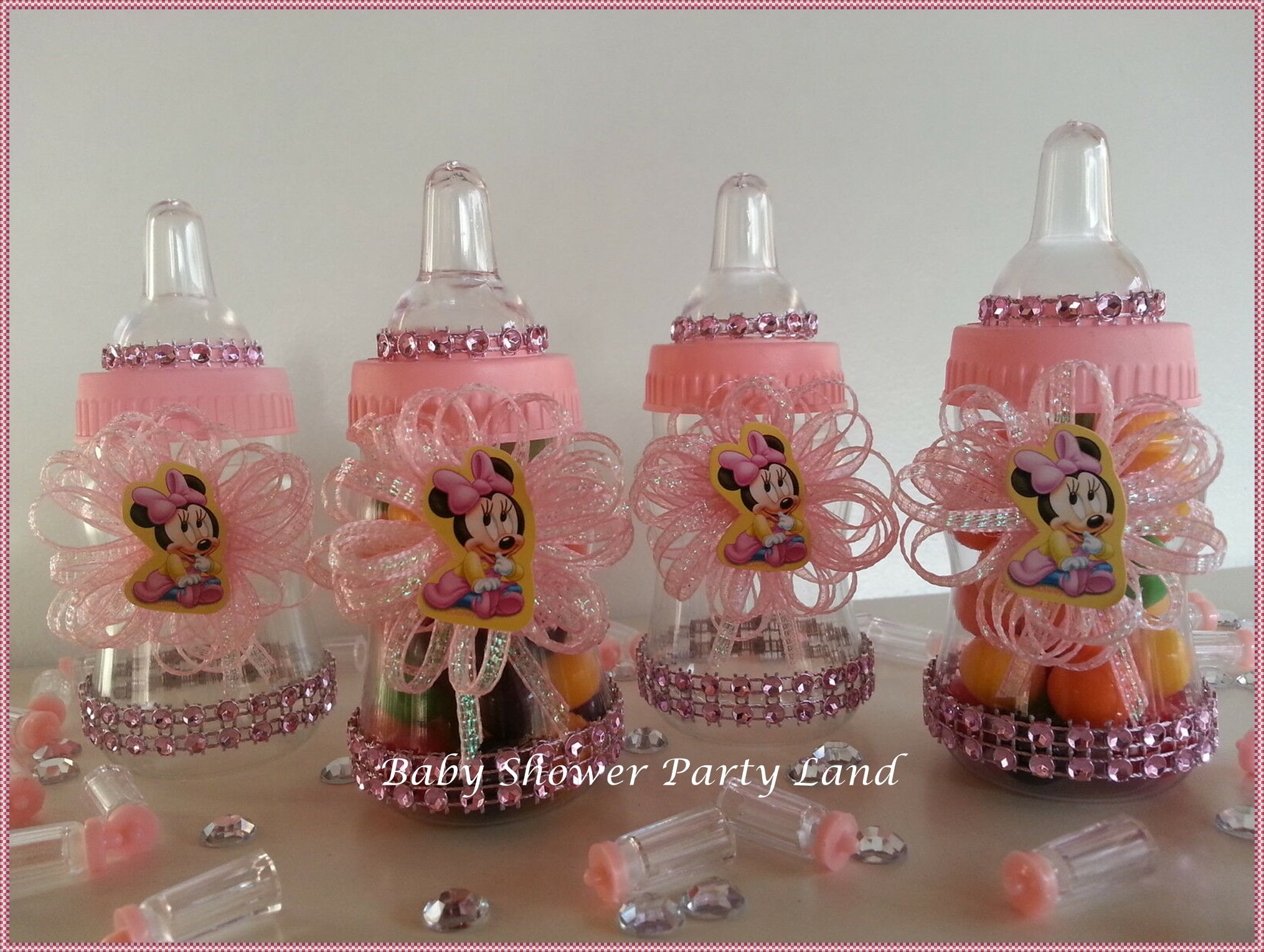 Pink Minnie Mouse Baby Shower Favors Pink Baby Shower Theme Pink Baby  Minnie Mouse Baby Shower, image size:2030x1530