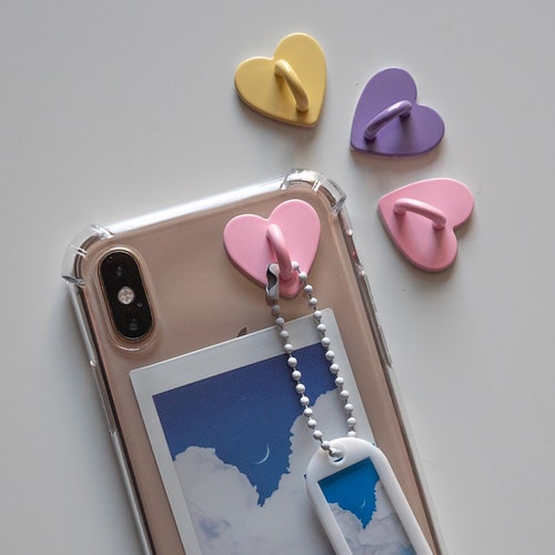 Adhesive Heart Phone Hook for Phone Charms Cellphone Hook Etsy