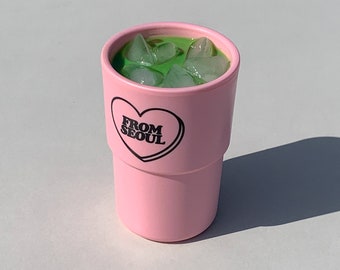 Vaso estilo coreano sin BPA, vaso Homecafe, vaso de verano, vaso de café