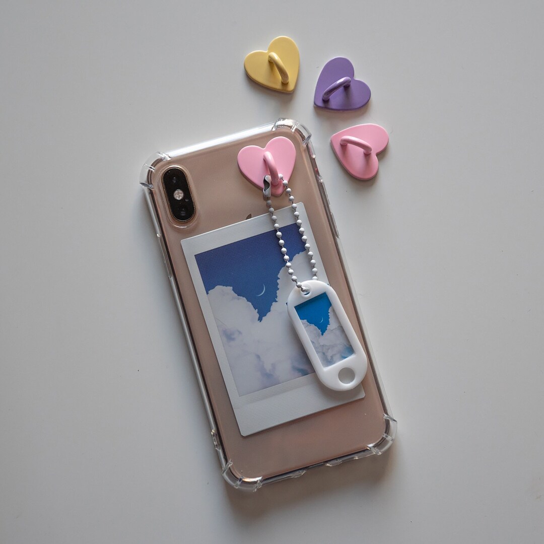 20pcs Heart-Shaped Phone Case Buckles - Self-Adhesive Alloy Decorations For DIY Customization