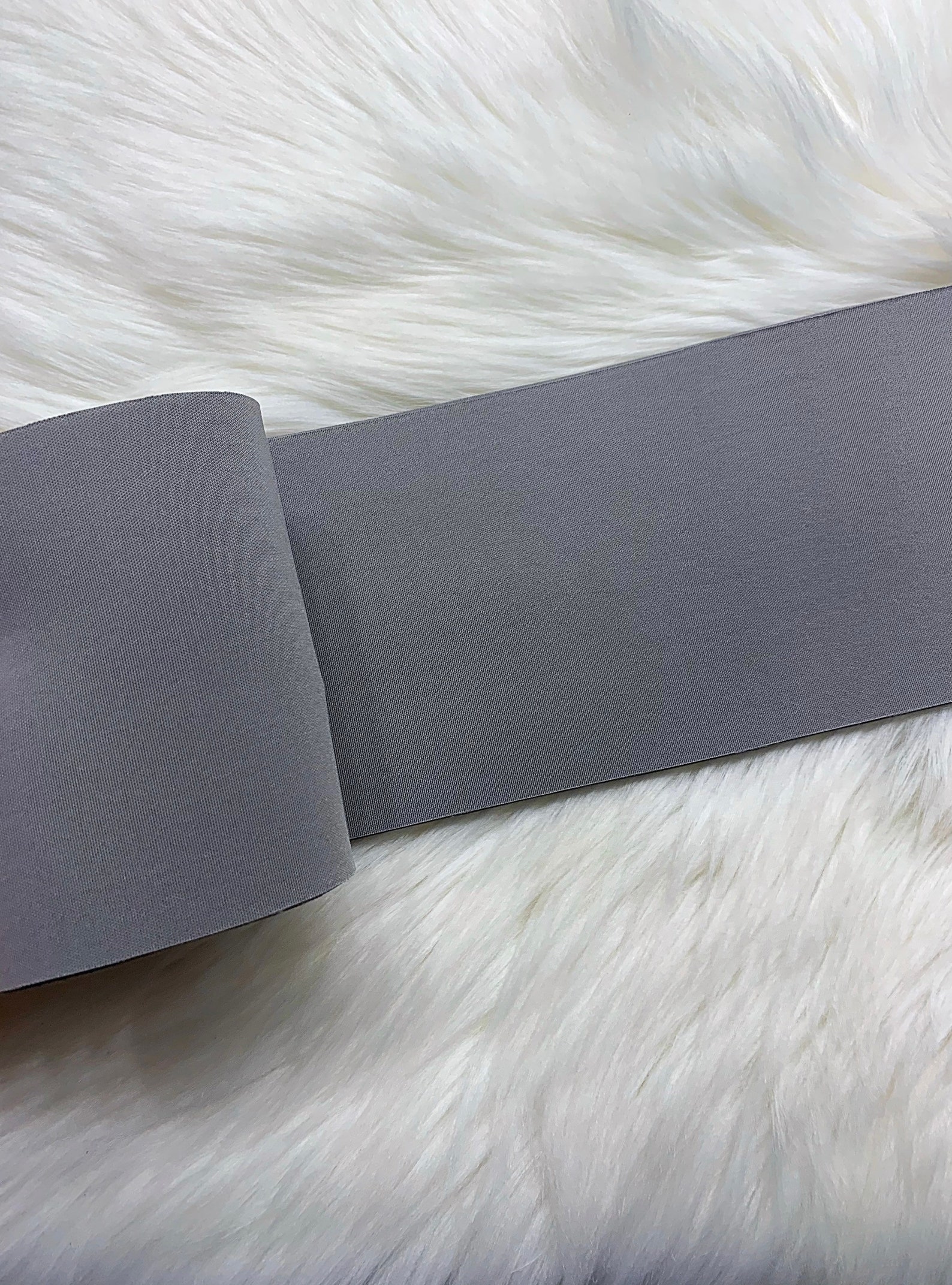 Gray NEOPRENE Fabric 4.5X60 inch Strip Etsy