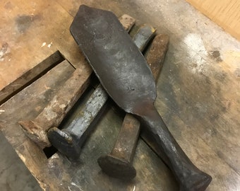 Hand-forged Railroad Spike Trowel, Hand Shovel, Garden Tool, Railroad Spike Spade, Railroad Spike Shovel