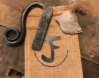 Personalized Steel Super Striker and Flint Combo, Hand-forged (extra large size)