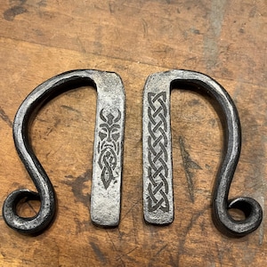 Personalized Steel Striker and Flint Combo, Hand-forged, Laser Engraved