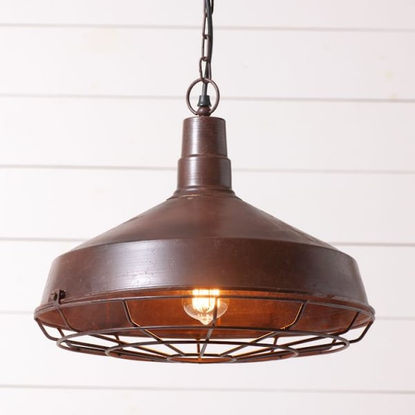 Rustic Pendant Light Etsy