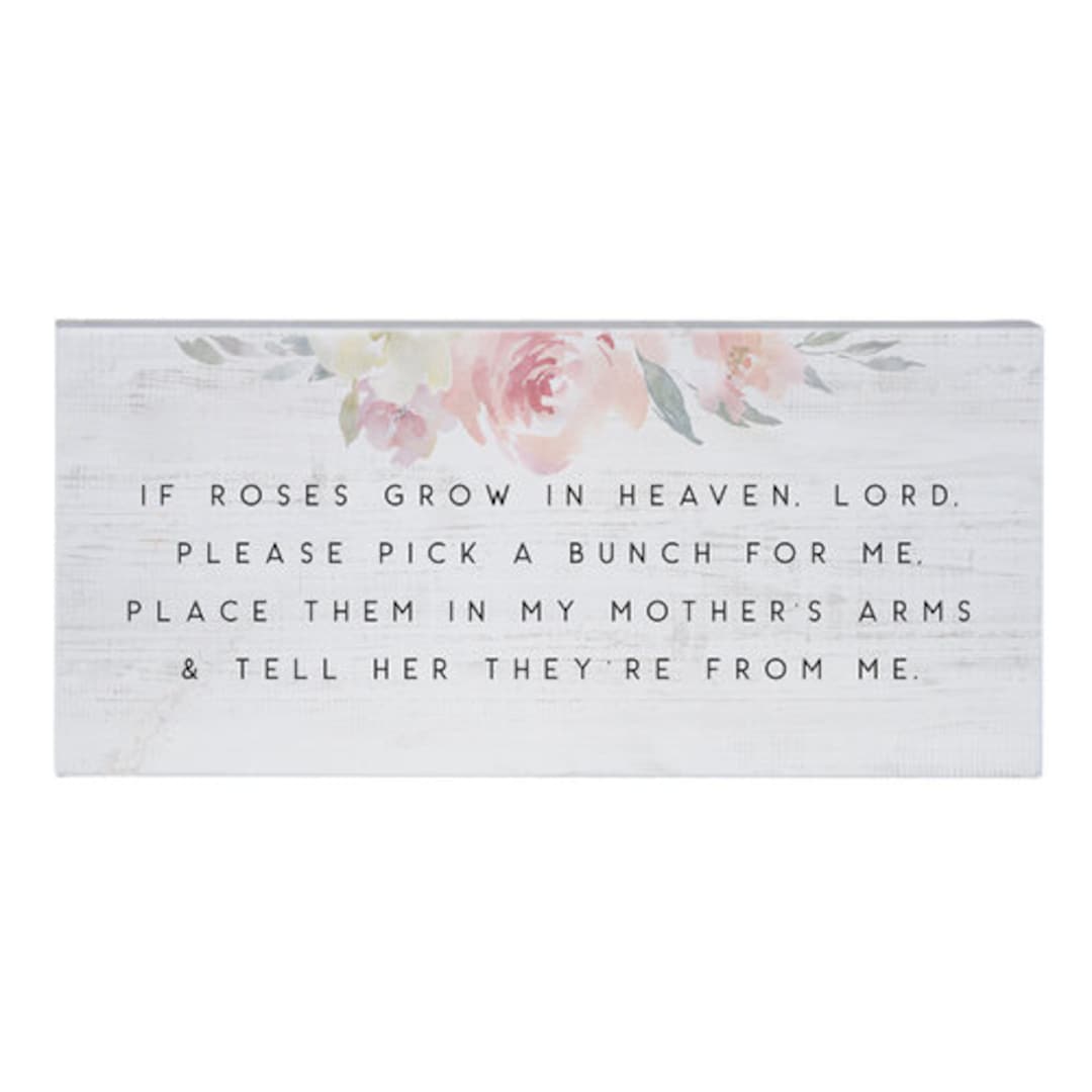 If Roses Grow in Heaven Lord Please Pick A Bunch for Me. Etsy