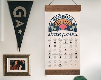 GA State Park Adventure Checklist WITH Pen // Georgia State Park // Travel Georgia Gift