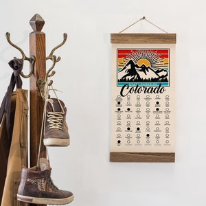 CO State Park Adventure Checklist WITH Pen // Colorado State Park // Travel Colorado Gift  // Explore CO