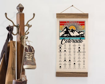 CO State Park Adventure Checklist WITH Pen // Colorado State Park // Travel Colorado Gift  // Explore CO