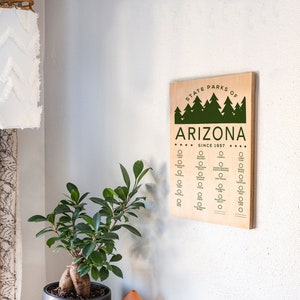 AZ State Park Adventure Checklist WITH Pen // Arizona State Parks // Travel Arizona Gift