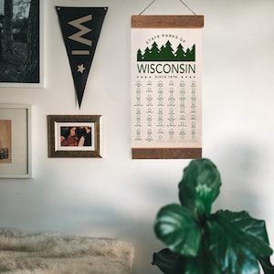WI State Park Adventure Checklist WITH Pen // Wisconsin State Park // Travel Wisconsin Gift