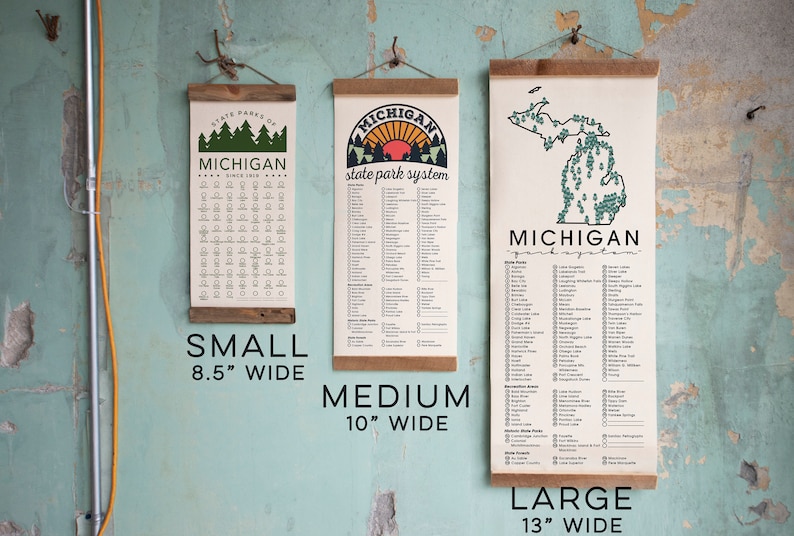 MI State Park Checklists WITH Pen // Pure Michigan // Travel Adventure list // Choose Your Design image 7