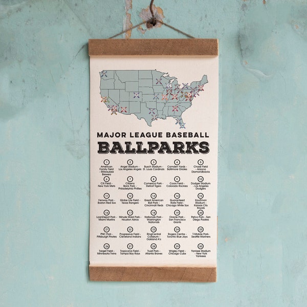 Baseball Park Map Etsy