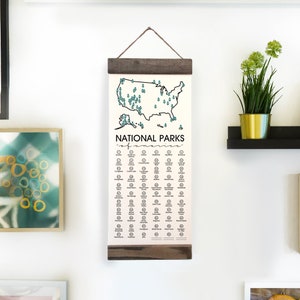 National Park Checklist With Pen , National Park Gift, Hiker Gift, US National Parks, Travel Adventure, Check List, NPS Bucket List image 4