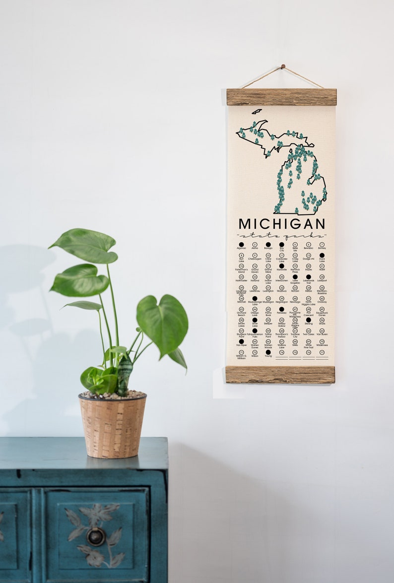 MI State Park Checklists WITH Pen // Pure Michigan // Travel Adventure list // Choose Your Design image 5