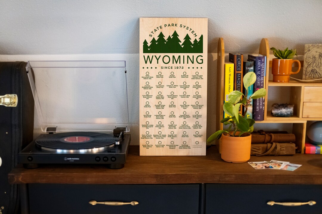 WY State Park Adventure Checklist WITH Pen // Wyoming State Park ...